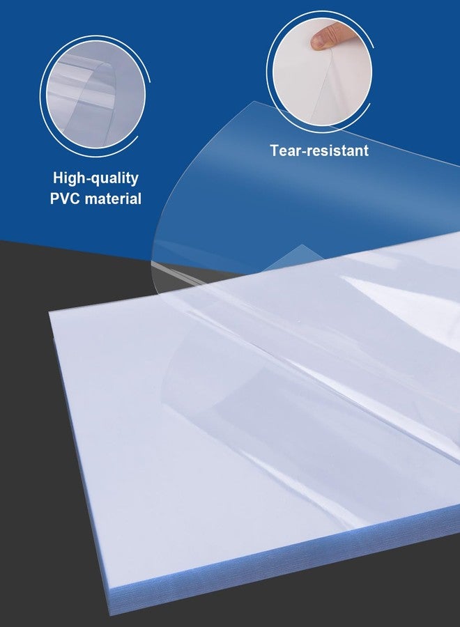 Dynta Binding Covers 8 mil PVC Clear Cover Sheets for Binding, Letter Size 8-1/2 x 11 Inches, 120 Pack Report Covers, Presentation Binder, Office Supplies, Un-Punched, Square Corners - Image 4