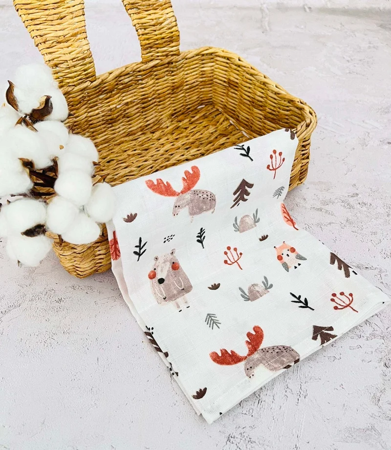 juniperus 3 Multi-Purpose Muslin Cloth Cover Blanket
