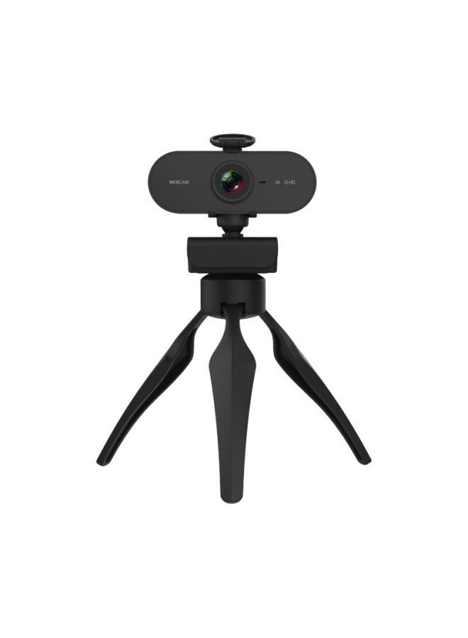 PC computer camera USB with microphone driver-free live online class 2K ultra-high-definition lens autofocus - Image 1