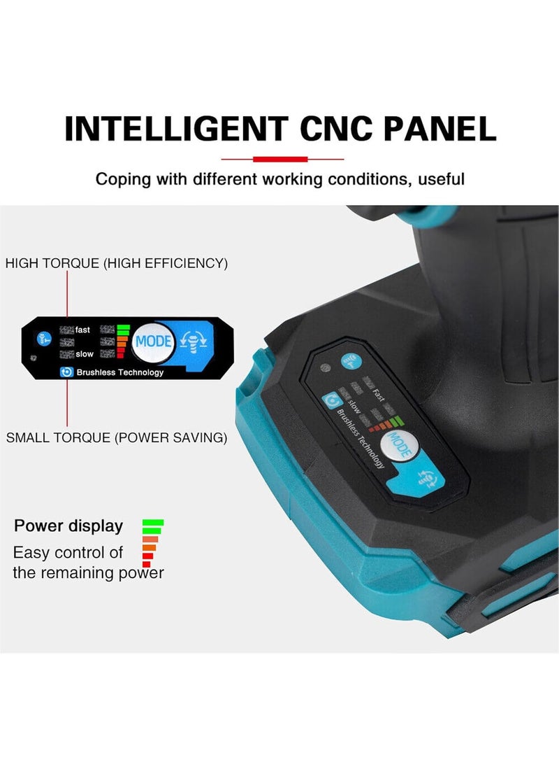 KROST KROST PRO Series 21V37V Max 400NM Brushless Double Battery Powerful Cordless Impact Wrench Impact Driver 20AH Battery Double Battery  - Image 3