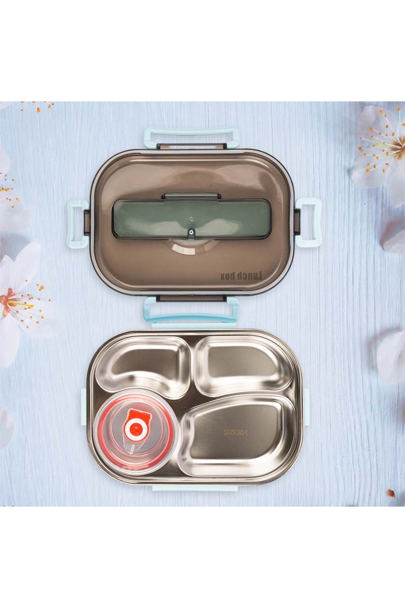 COCOBEE Kids Oval Lunch Box | Non-Toxic, Food-Grade, Design – Blue - Image 5