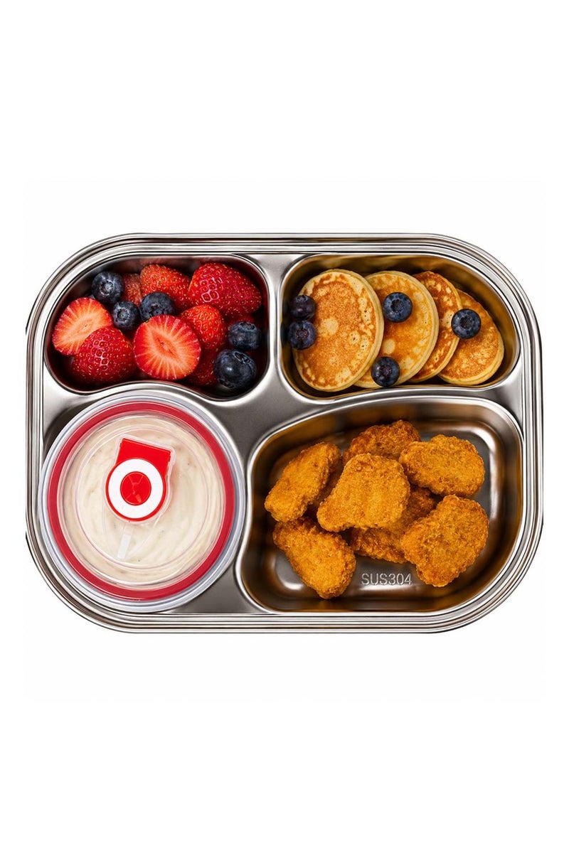 COCOBEE Kids Oval Lunch Box | Non-Toxic, Food-Grade, Design – Blue - Image 4