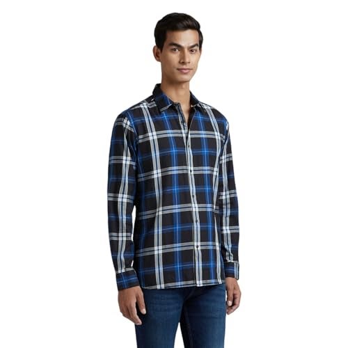 Pepe Jeans Navy Check Full Sleeve Shirt - Image 3