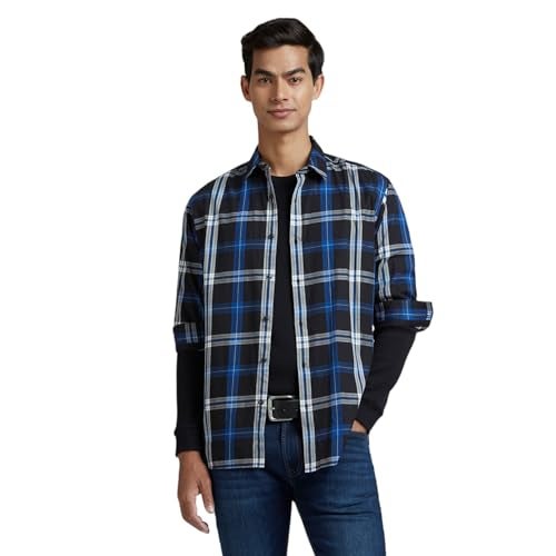 Pepe Jeans Navy Check Full Sleeve Shirt - Image 2