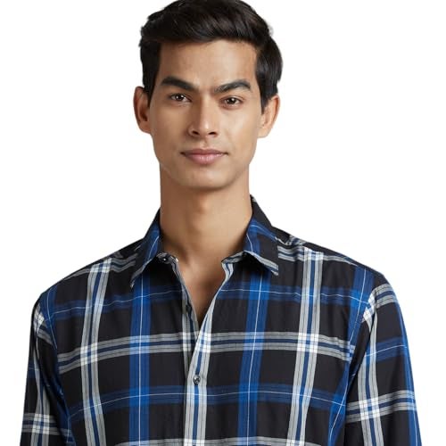 Pepe Jeans Navy Check Full Sleeve Shirt - Image 4