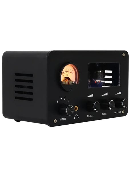 6H3N Tube Preamplifier, Hifi Lossless Switching Audio Selector Front Stage Amplifiers, Bile Buffer Audio Amplifier Speaker, Two Channels Headphone Power Amplifier, (1pc, Black)