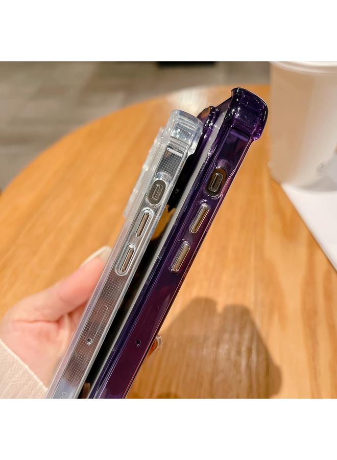 اس-توب جراب لهاتف iPhone 15 مصنوع من مادة الأكريليك الشفافة + TPU المقاوم للصدمات - Image 4