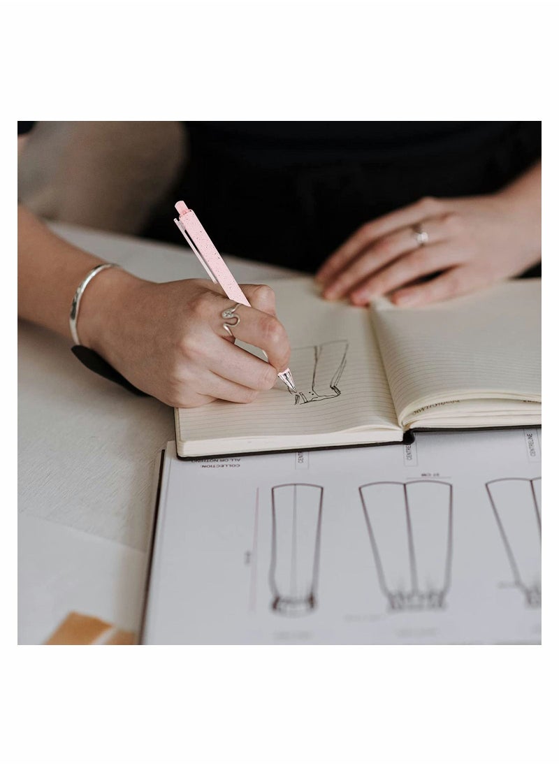 Y&D Extra Fine Point Pen 6 Pack Cute Gel Ink Pens Retractable Pretty Premium Ballpoint Journaling 0.5mm Black for Women Girls Teachers Office School Art Supplies  - Image 4