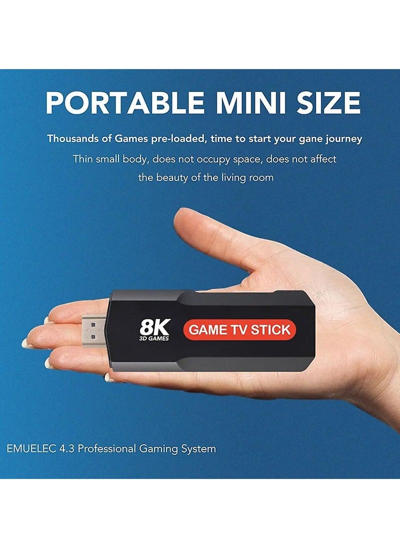 Q9 Video Game stick Android 5G 8K TV BOX Dual system 2.4G Double Wireless Controller Retro Games for PS1/GBA Boy