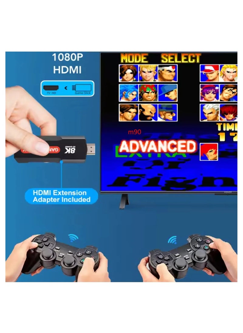 Q9 Video Game stick Android 5G 8K TV BOX Dual system 2.4G Double Wireless Controller Retro Games for PS1/GBA Boy