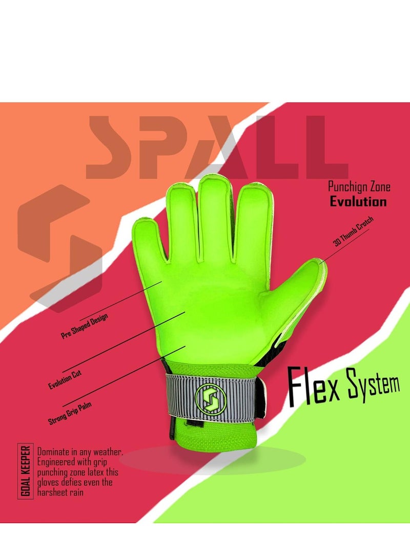 Spall Goalkeeper Gloves With Strong Grip Palms To Give Hand Finger Protection To Prevent Injuries For Football Soccer Goalie Training Gloves - Image 3