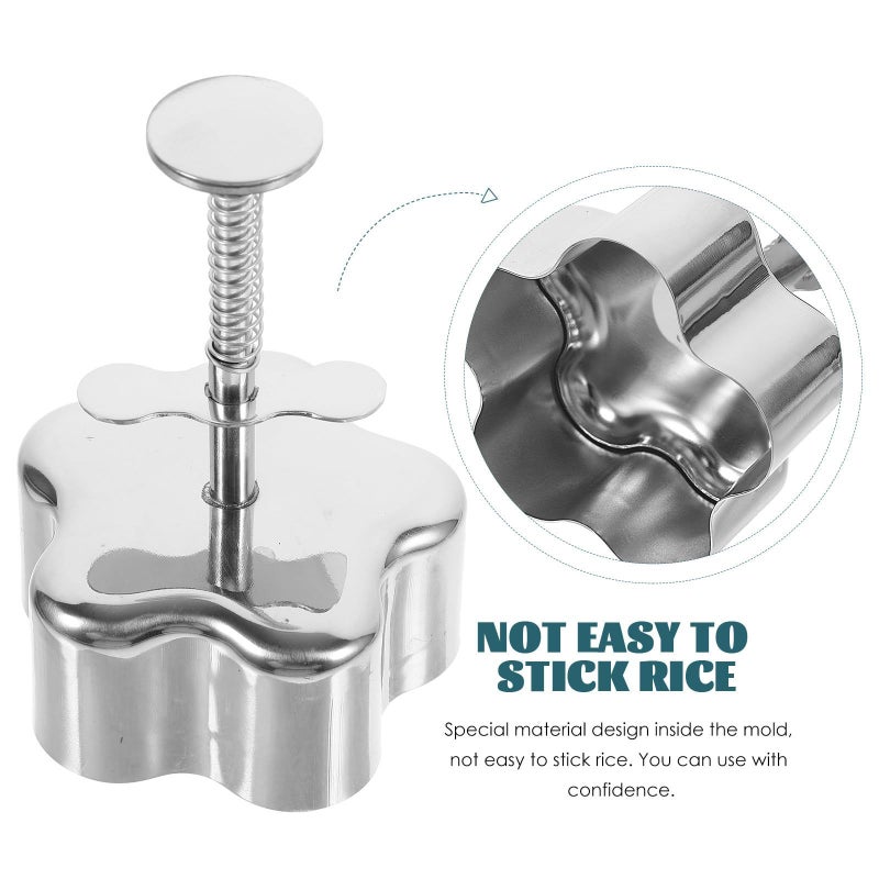Stainless Steel Onigiri Mold Rice Ball Maker Sushi Press Kitchen Tool for Bento - Image 3