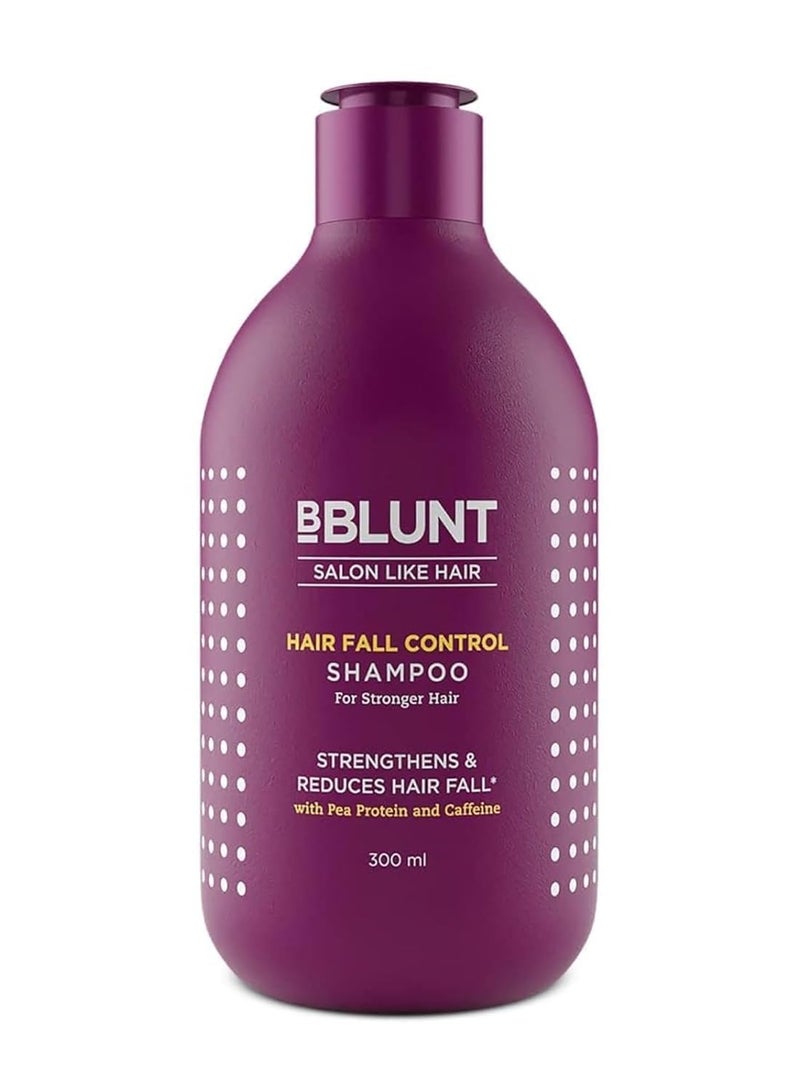BBlunt Hair Fall Control Shampoo with Pea Protein & Caffeine for Stronger Hair - 300 ml - Image 1