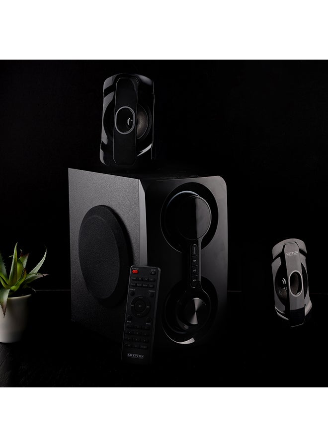 كريبتون نظام مكبر صوت متعدد الوسائط للمسرح المنزلي بقناة 2.1 KNMS5199 أسود - Image 2