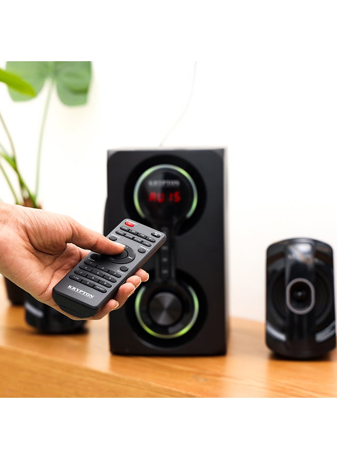 كريبتون نظام مكبر صوت متعدد الوسائط للمسرح المنزلي بقناة 2.1 KNMS5199 أسود - Image 3