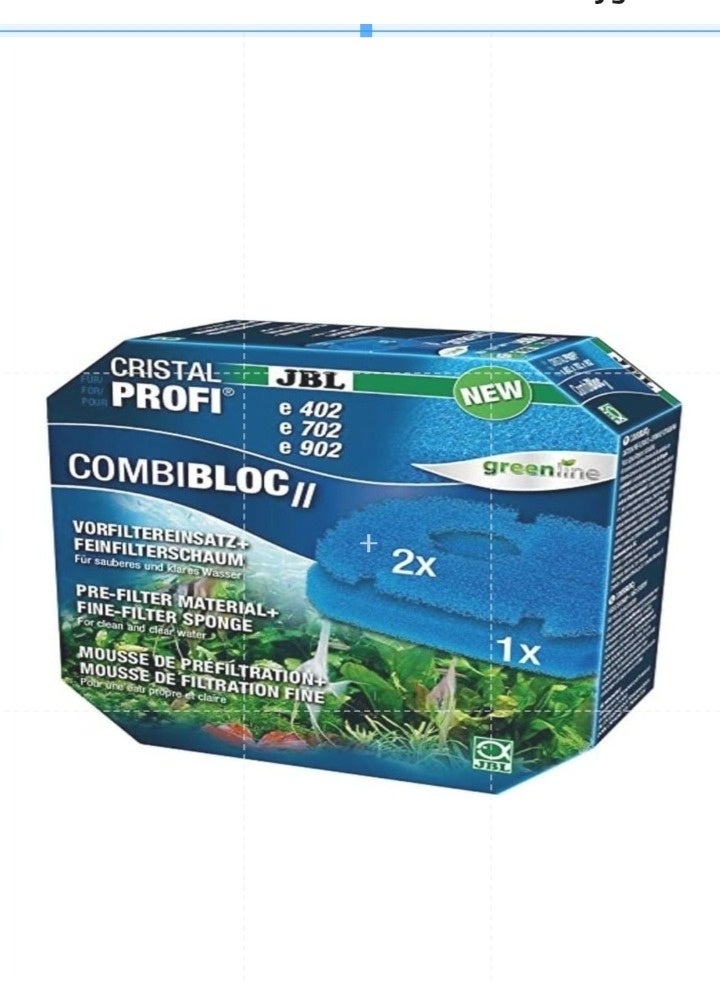 Cristalprofi Set With Pre-Filter Pads And Filter Foam Blue