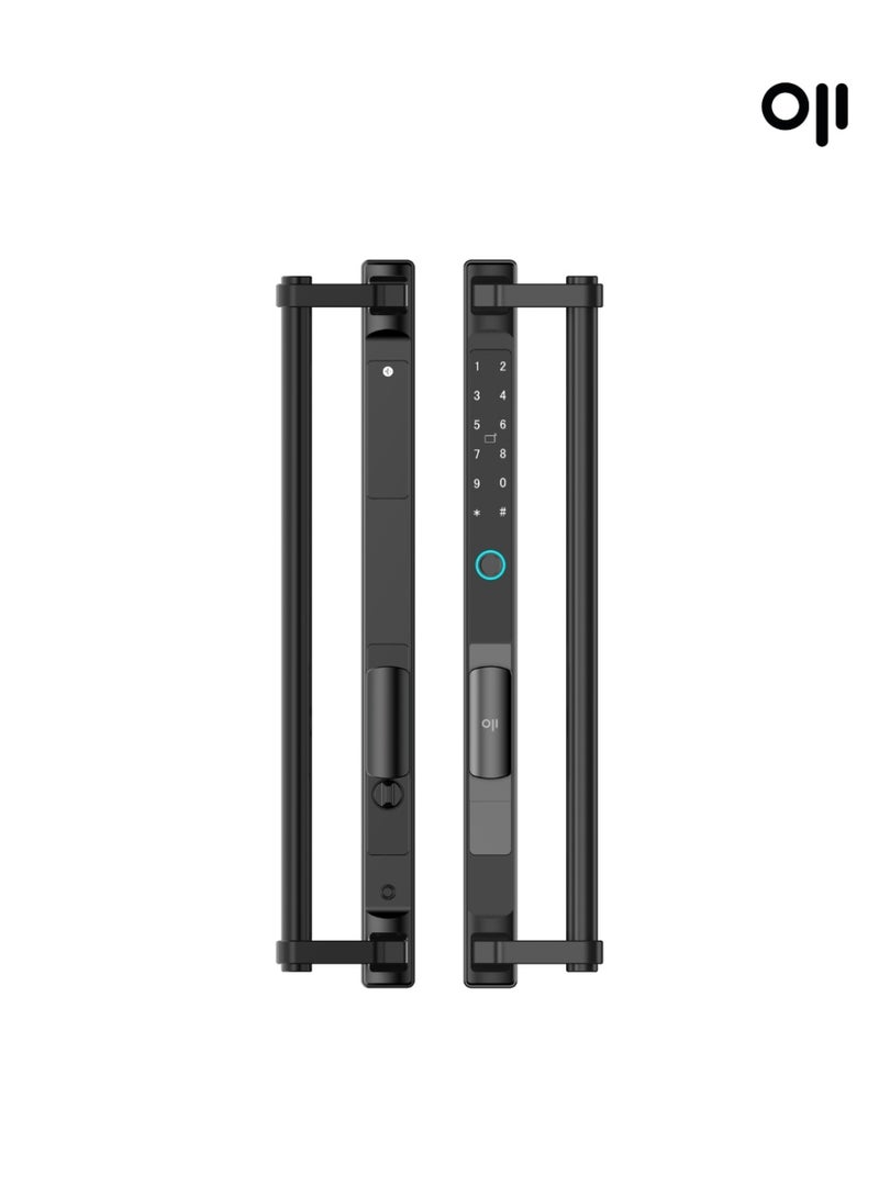أوجي سمارت Oji SecureLock Luxe Smart Lock, Premium IP65 Waterproof Smart Door Lock with Fingerprint, RFID, PIN Code, App Control, & Mechanical Key, Temporary PINs, Access Management, Oji Smart App - Image 1