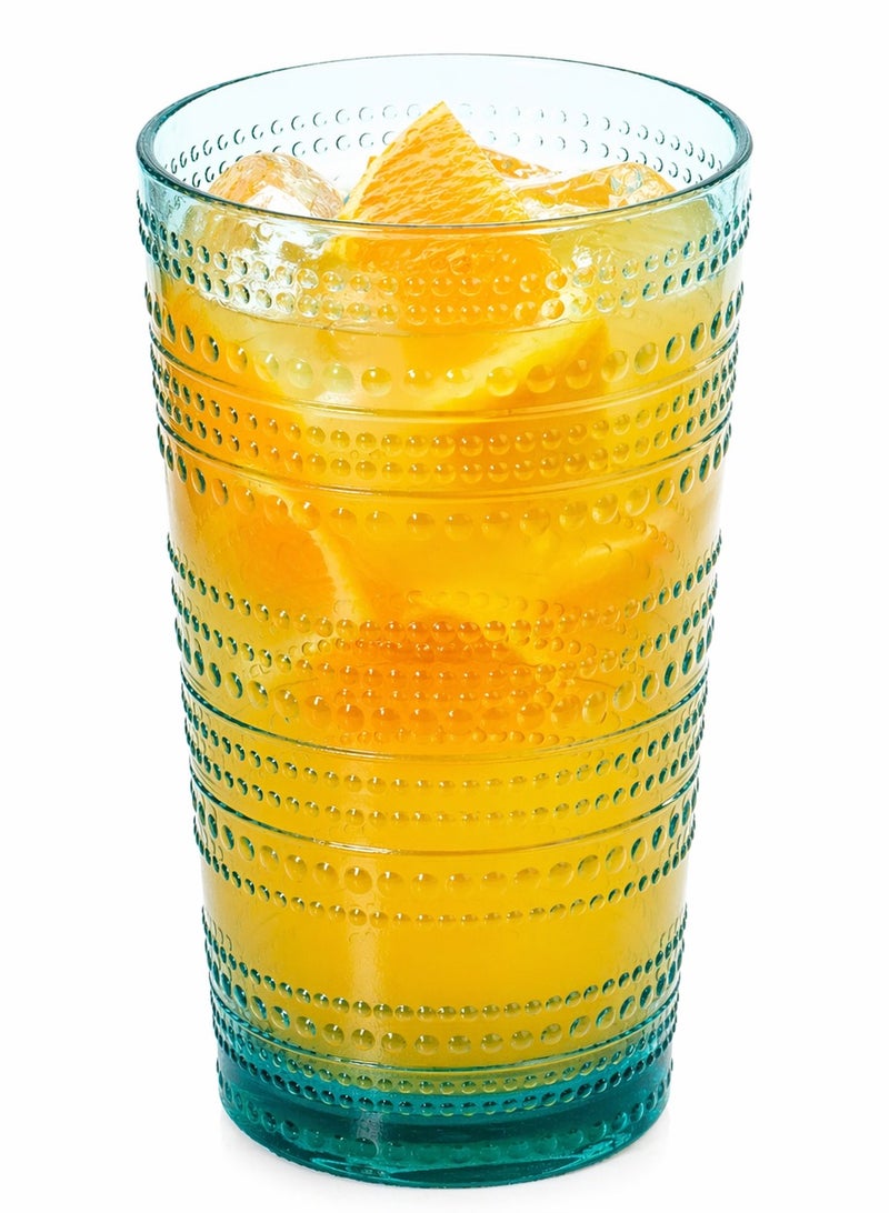 TarHong Beaded Jumbo Tumbler 16oz Sea Green – Durable BPA-Free Acrylic Drinking Glass, Textured Beaded Design Cup for Water, Juice & Cold Drinks, Reusable Kitchen & Outdoor Drinkware - Image 1