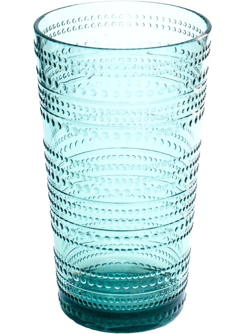TarHong Beaded Jumbo Tumbler 16oz Sea Green – Durable BPA-Free Acrylic Drinking Glass, Textured Beaded Design Cup for Water, Juice & Cold Drinks, Reusable Kitchen & Outdoor Drinkware - Image 2