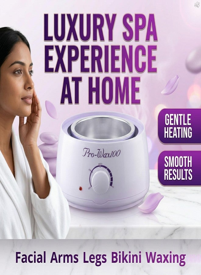 Drumstone Pro Wax Heater Kit 100 Professional Hair Removal Wax Warmer with Adjustable Temperature Control, Quick Melt Safe Design for Face Arms Legs Bikini, Home Salon Waxing System XL - Image 3