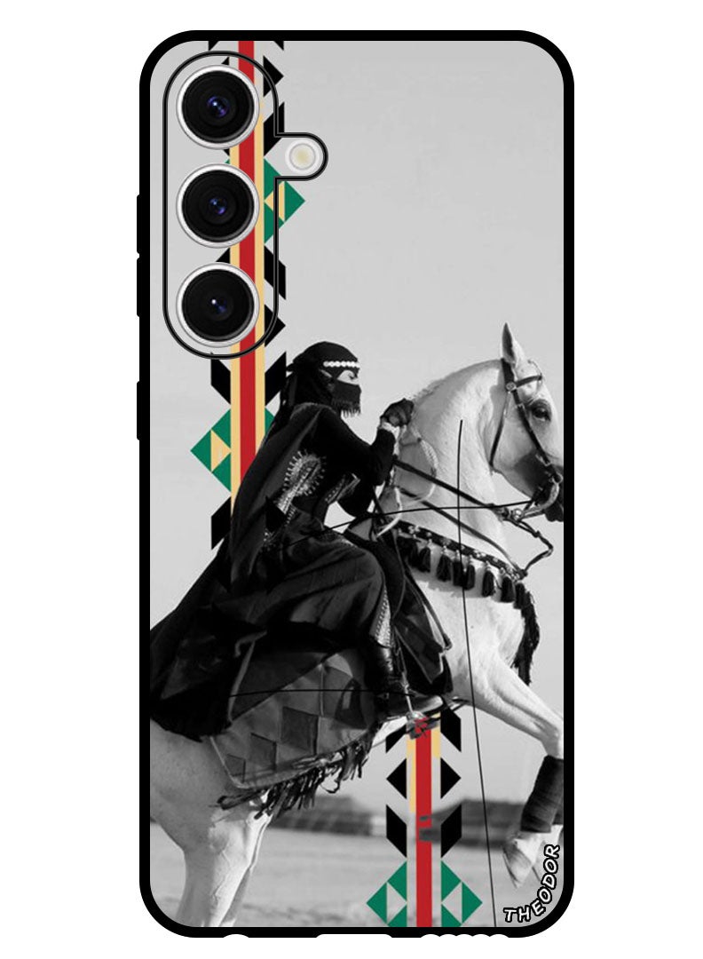 Theodor Protective Case Anti Scratch Shock Proof Bumper Cover For Samsung Galaxy S24 Plus Horse riding - Image 1