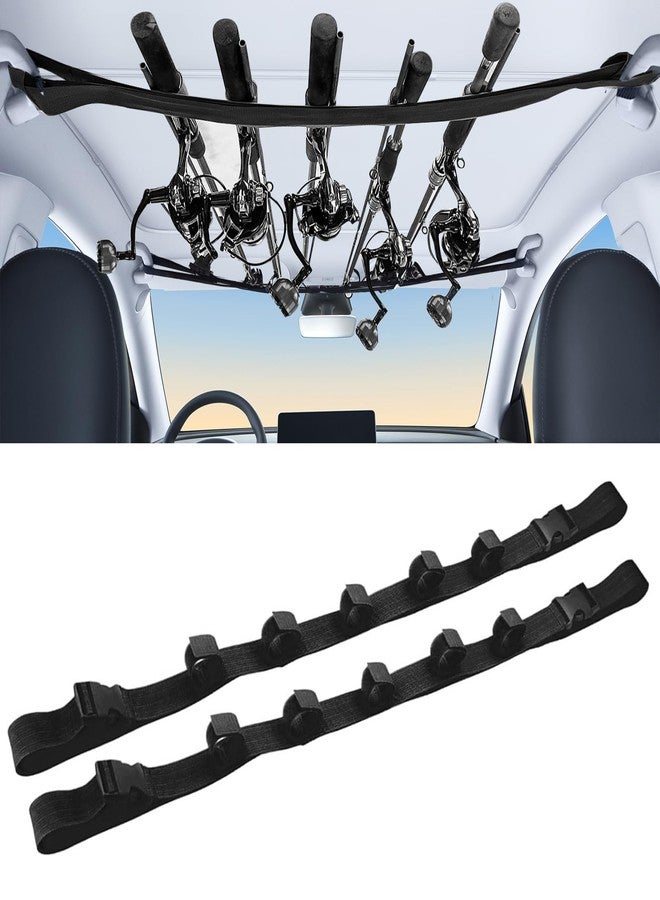 CdbC Adjustable Fishing Rod Holder 2 Pack Car Fishing Rod Holder Adjustable Fishing Pole Fishing Pole Rack Fishing Rod Rack Carrier for Car, SUVs and Vans - Image 1