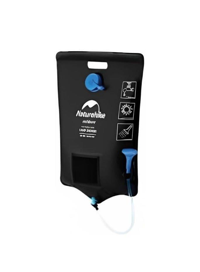 Naturehike Naturehike Dawn Bath Outdoor Solar Shower | Black | 20L Capacity | Eco-friendly EVA Material | Heats Water to 40°C - 50°C with Solar Power | Foldable and Easy to Store | Unisex-Adult - Image 1