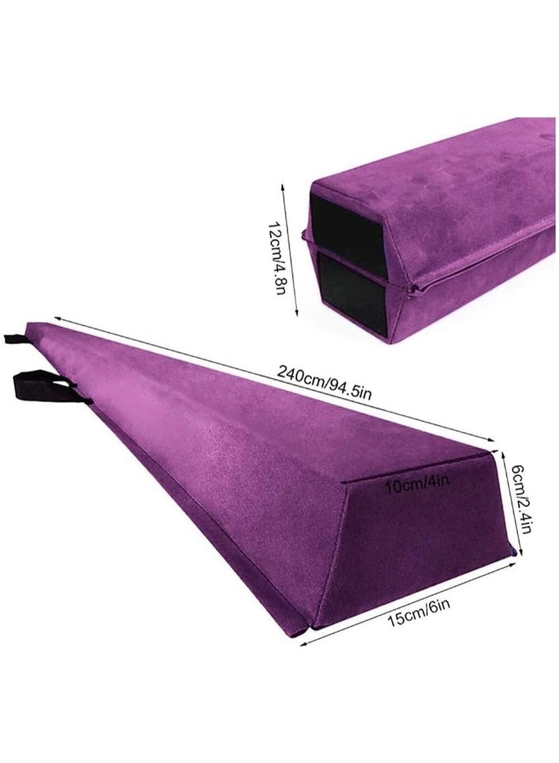 jaexest 7.9FT Balance Beam Folding Gymnastics Beam Non Slip Bottom With Carry Bag for Kids, Beginners and Professional Home Training - Image 2