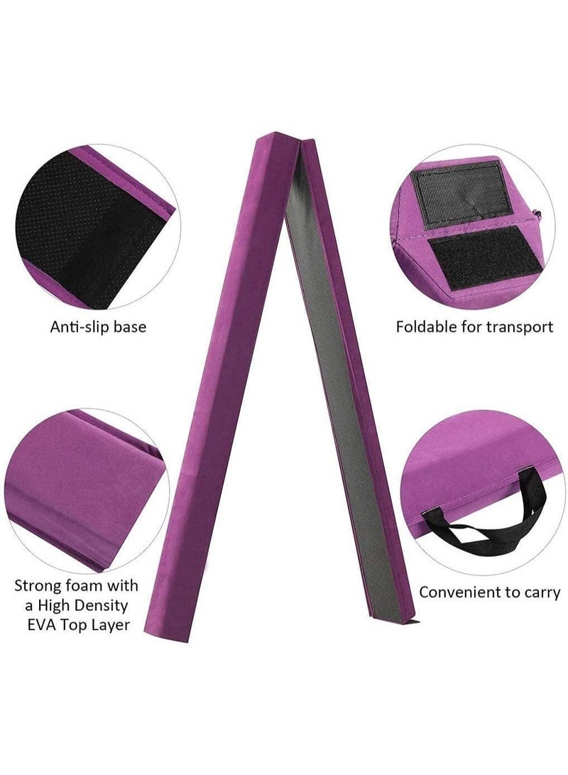 jaexest 7.9FT Balance Beam Folding Gymnastics Beam Non Slip Bottom With Carry Bag for Kids, Beginners and Professional Home Training - Image 3