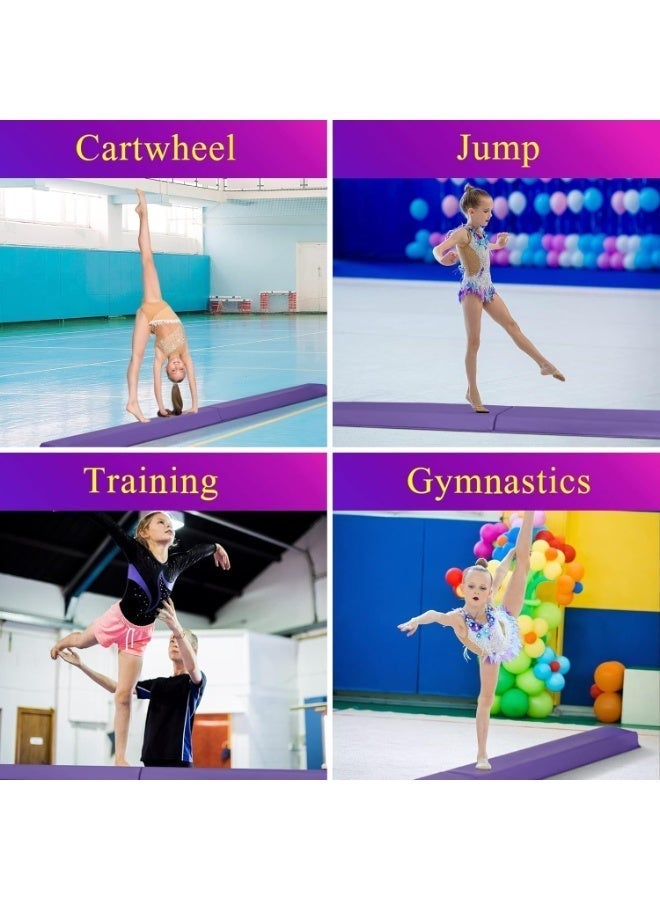 jaexest 7.9FT Balance Beam Folding Gymnastics Beam Non Slip Bottom With Carry Bag for Kids, Beginners and Professional Home Training - Image 4