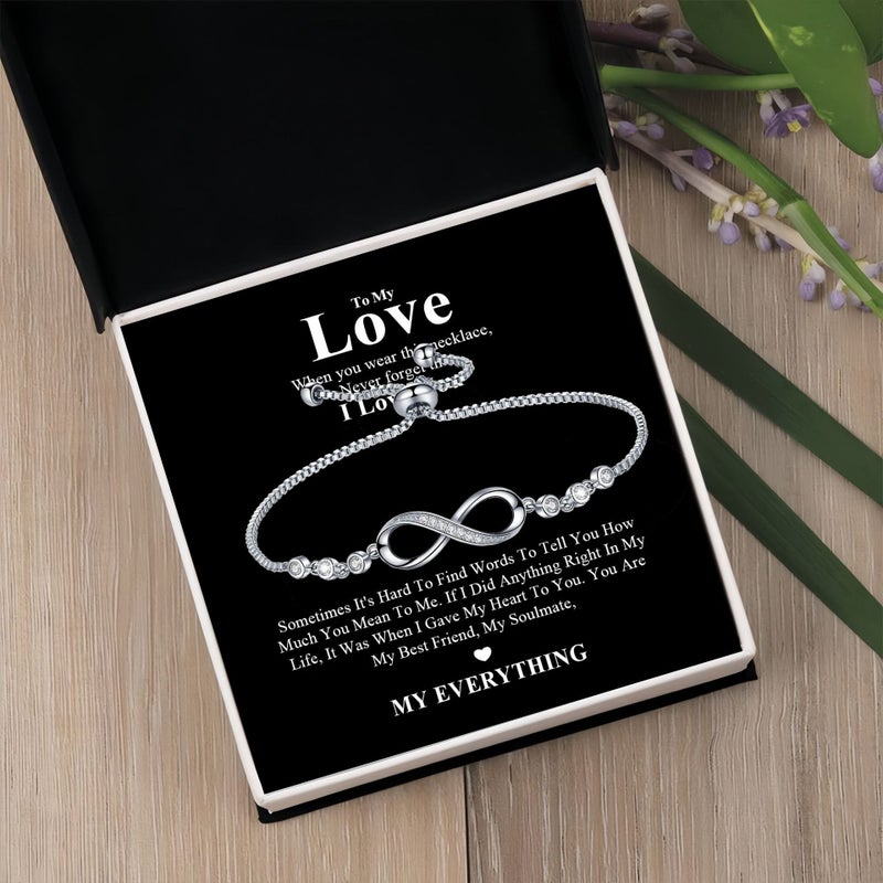 Adjustable Infinity Love Bracelet for Women - Versatile &  Elegant