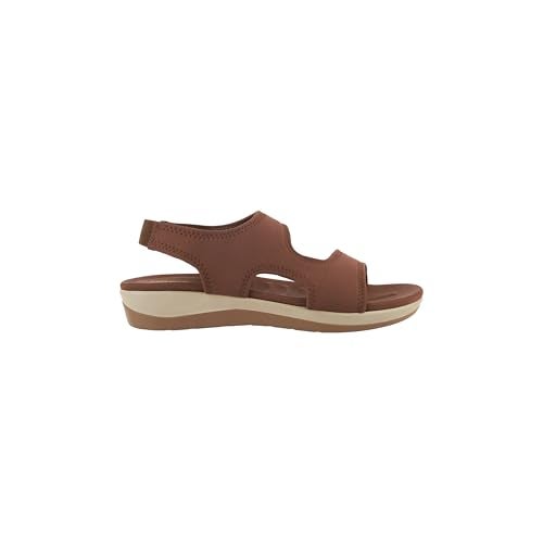 Mochi Women Brown Synthetic Flats Back Strap Fashion Sandals UK/4 EU/37 (33-632) - Image 3