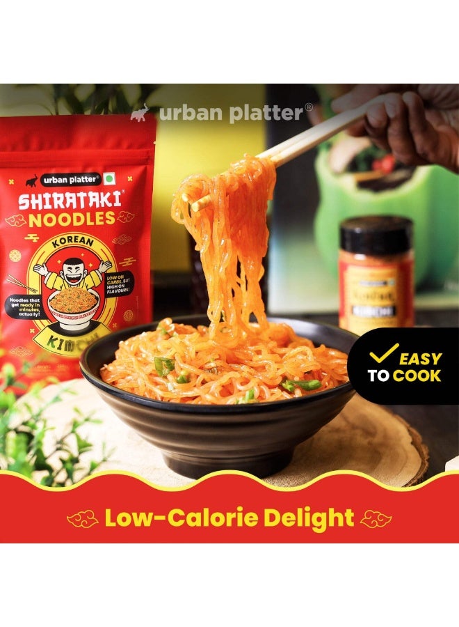 Urban Platter Korean Kimchi Shirataki Noodles, 288g (Konjac Noodle | Keto-friendly, Low-Carb, Fat-free | Kimchi Flavour | Ready in Minutes) (Pack of 2) - Image 3