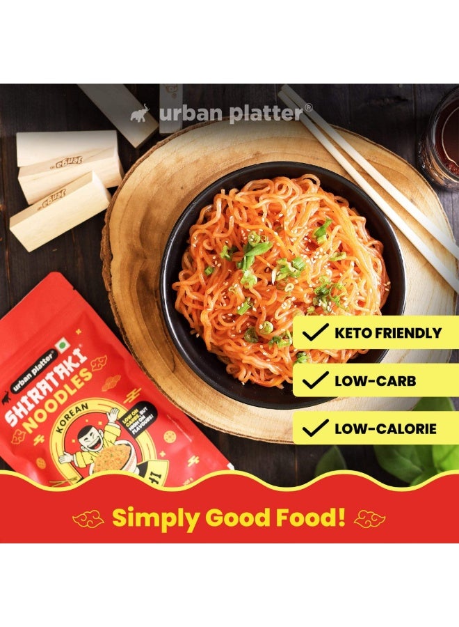 Urban Platter Korean Kimchi Shirataki Noodles, 288g (Konjac Noodle | Keto-friendly, Low-Carb, Fat-free | Kimchi Flavour | Ready in Minutes) (Pack of 2) - Image 2