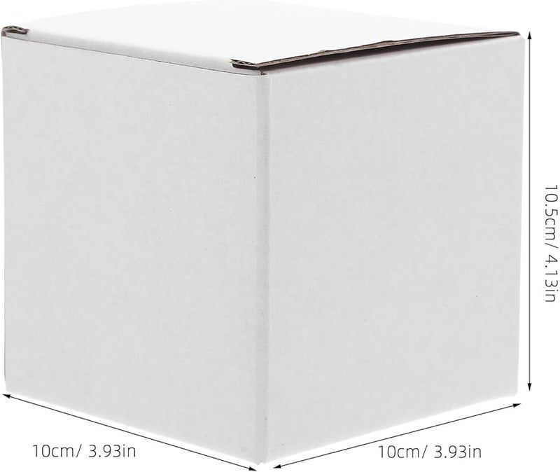 White Corrugated Cardboard Boxes 10Pcs Recyclable Mailer for Shipping Packing Storage - Image 2