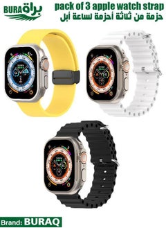 Apple Watch Band Strap For Apple Watch Ultra 2/Ultra 49mm, Series 10 46mm, 9/8/7 45mm, SE2/SE/6/5/4 44mm, 3/2/1 42mm