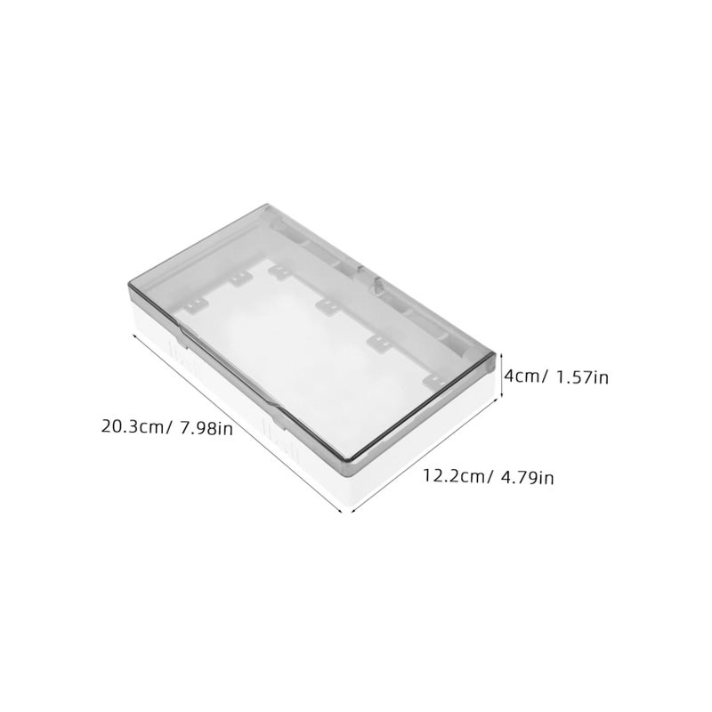 2 Pack White Ultra Thin Electrical Outlet Socket Covers Easy Install Adhesive Protection - Image 3