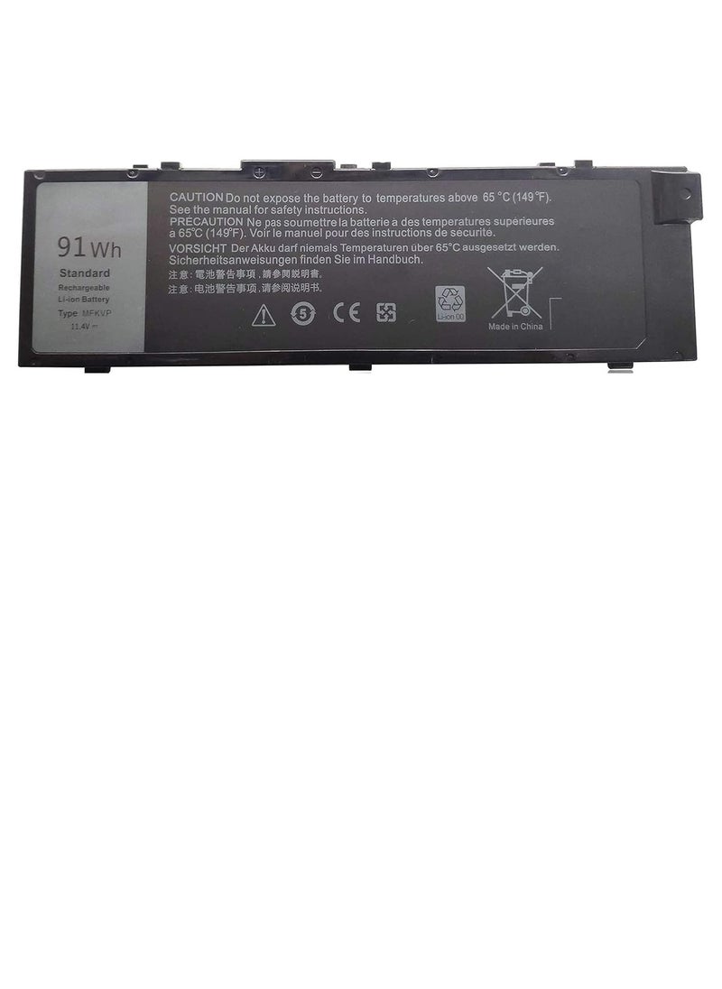 زيكسين بطارية كمبيوتر محمول MFKVP متوافقة مع سلسلة Dell Precision 15 7510 7520 M7510 17 7710 7720 M7710 T05W1 GR5D3 0FNY7 1G9VM M28DH 451-BBSF 451-BBSE 91Wh 11.4V  - Image 1