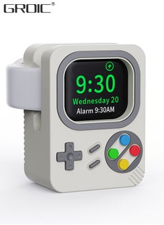 Charging Stand Compatible with Apple Watch Ultra SE2 Series 8 7 6 SE 5 4 3 2 1 (49mm, 45mm, 44mm, 42mm, 41mm, 40mm, 38mm), Silicone Desk Stand Holder for iWatch, Silicone Charging Holder Dock, Support