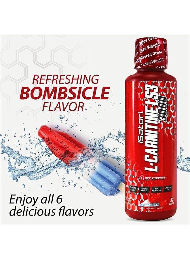 isatori l carnitine ls3 1500 reviews iSatori L-Carnitine LS3 3000, Liquid L-Carnitine with Acetyl L-Carnitine, L-Carnitine L-Tartrate, Stimulant Free Pre Workout, No Calories, Sugar, Gluten, Keto-Friendly, Bombsicle Flavor (32 Servings) | Best Price Bahrain