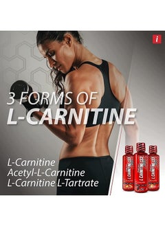 iSatori L-Carnitine LS3 3000، L-Carnitine سائل مع أسيتيل L-Carnitine، L-Carnitine L-Tartrate، خالٍ من المنشطات قبل التمرين، خالٍ من السعرات الحرارية والسكر والغلوتين وصديق للكيتو، بنكهة القنبلة (32 وجبة)  - Image 4