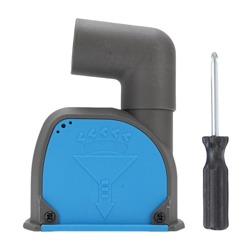 Angle Grinder Dust Shroud for 4-4.5in Grinding Machine V Shaped Flat Round Wheel Wall Floor Slotting Cutting - Image 1