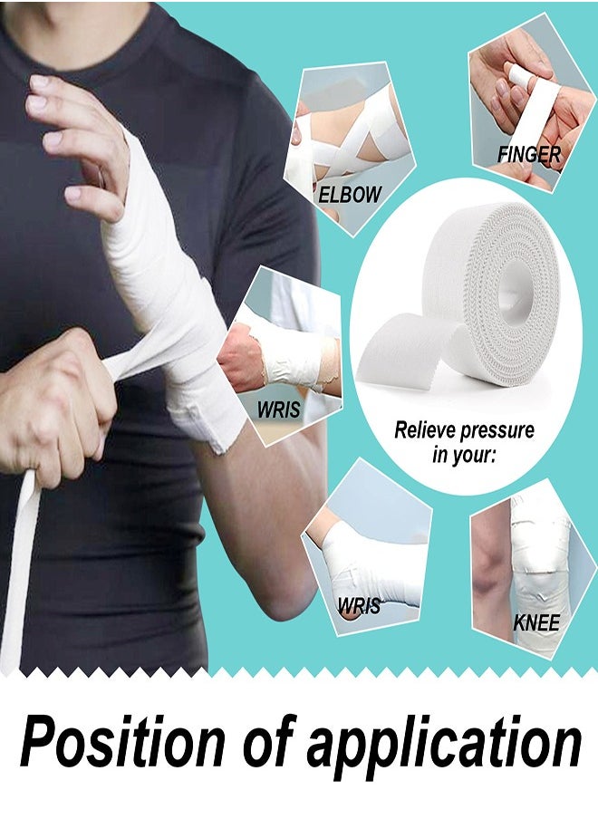 3 Rools Sports Tape Cotton Elastic Muscle Bandage