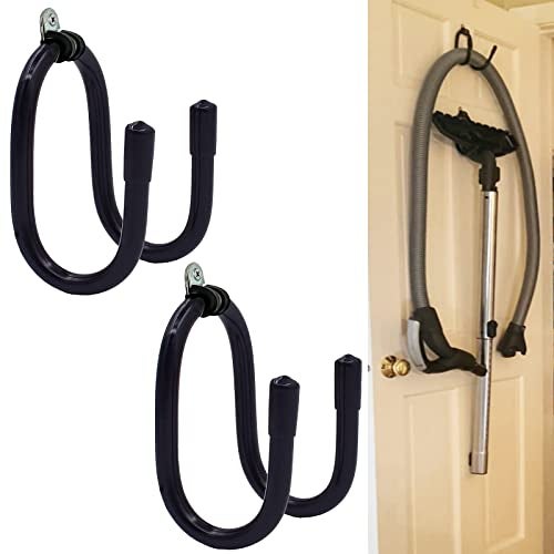 Pmsanzay 2 Pack Vacuum Cleaner Hose Holder Vacuum Head Holder Hanger Wall Mount Vacuum Cleaner Stand Storage Rack for Canister Vacuum Cleaner Shop Garage Vacuum Cleaner - W Style - Image 1