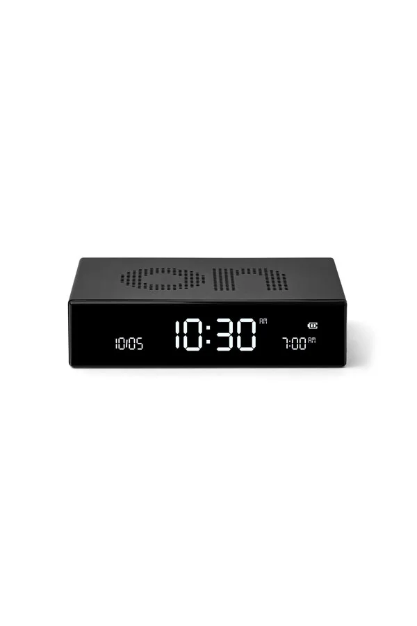 LEXON Flip Premium Reversible Rechargeable Alarm Clock With LCD Screen