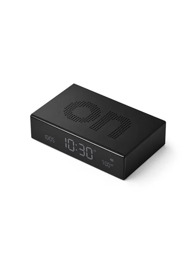 LEXON Flip Premium Reversible Rechargeable Alarm Clock With LCD Screen