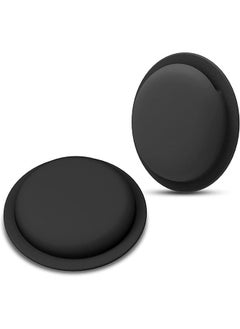Arabest AirTag Case, AirTag Holder, AirTag Accessories, Silicone Pasteable, Waterproof-Anti-Scratch Sticker AirTag Case, Hidden Location Tracker, Air Tag Holder for Kids, for Apple Airtag, 2 Packs (Black)  - Image 1