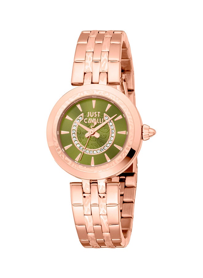 Just Cavalli سيدة بريزيوزا Jc1L314M0075 - ساعة كوارتز أنثوية من الفولاذ المقاوم للصدأ بثلاثة عقارب - Image 1
