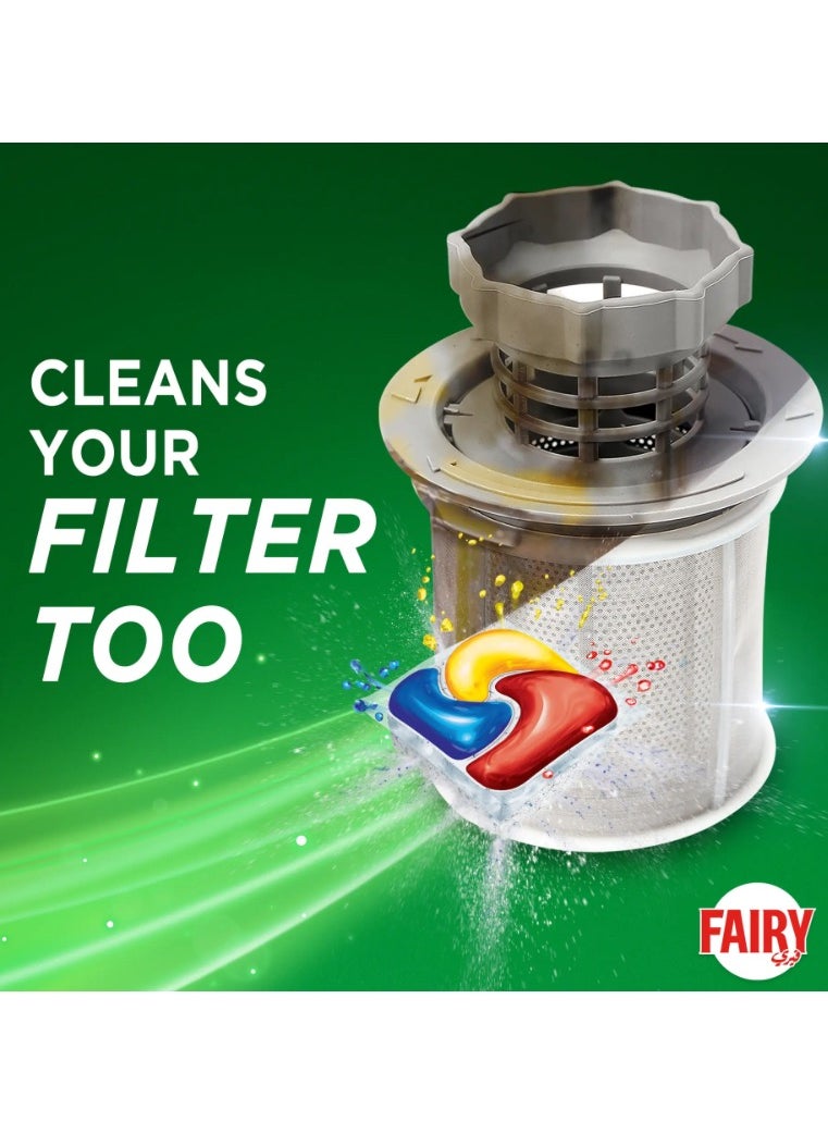 Fairy - Fairy 1 Step Clean Plus Automatic Dishwasher Tablets, Lemon Scent, 80 Tablets - Image 1