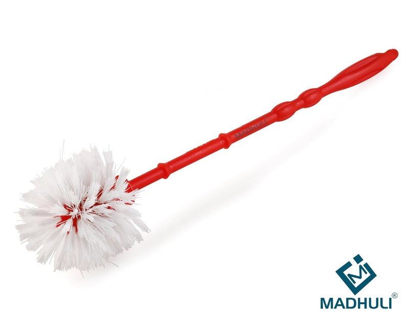 MADHULI MADHULI Specially Designed Round Toilet Brush Toilet Cleaner Toilet Brush with Long Handle Toilet Cleaning Brush Plastic Toilet Brush Pack of 2 Green Color May Vary on Stock Availability - Image 5
